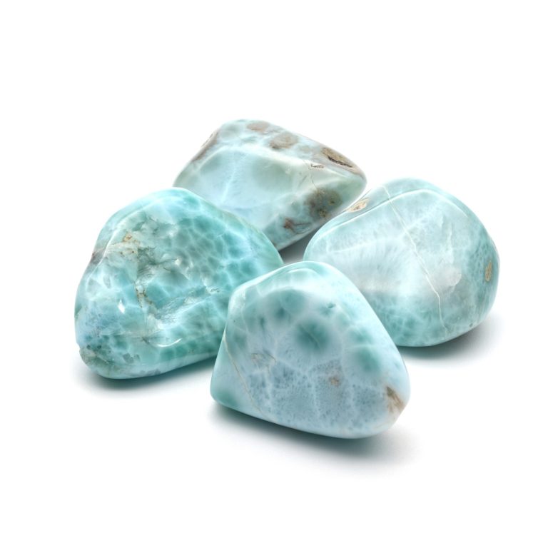 Larimar Trommelstein Larimar Trommelstein - hochwertige seltene Edelstein-Rarität aus der Dominikanischen Republik