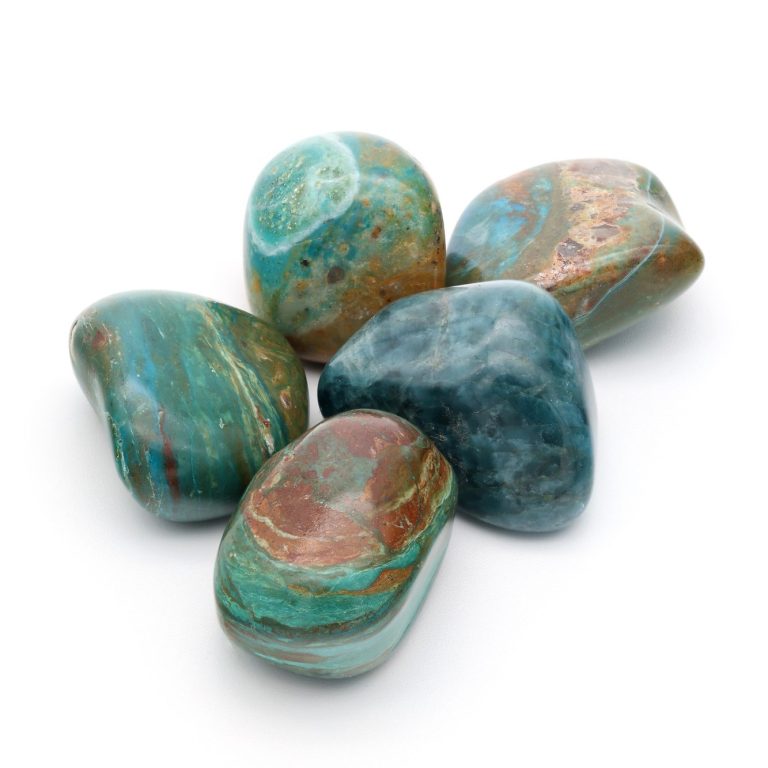 Atacama-Opal Trommelstein Atacama-Opal Trommelstein - opaker Naturstein mit sanften Türkis-Nuancen aus Chile